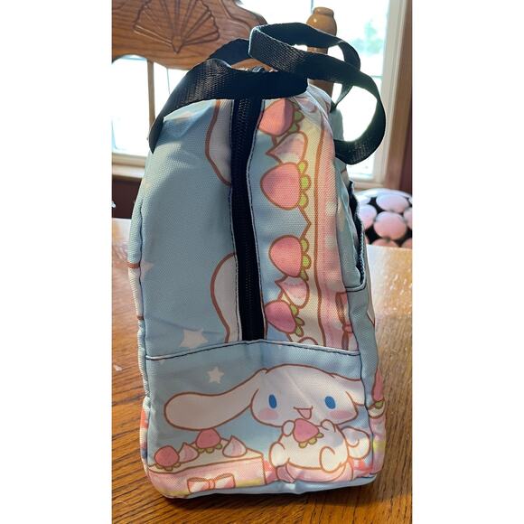 New Cinnamoroll Lunch Bag with Front Pocket 8"x8"x5" - Picture 2 of 4